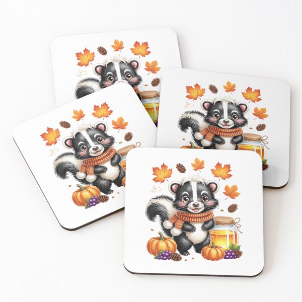 Item preview,  Skunk Among Autumn Leaves designed and sold by jkrphoto.