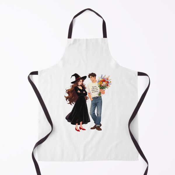 Item preview, You're Still Cute When You're Mad — Witch Girlfriend & Funny Boyfriend Couple designed and sold by Bondingbonding.