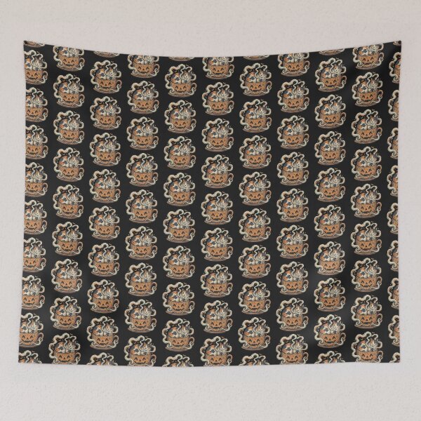 Item preview, Calico Cat in Pumpkin Mug Teacup Halloween designed and sold by MewSpooky.