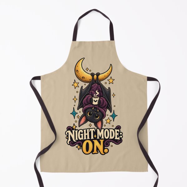 Item preview, Night Mode: On – Cozy Bat with Coffee designed and sold by VioVibe.