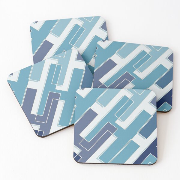 Item preview, Interlocking Lines – Summer Indigo designed and sold by TexSta.