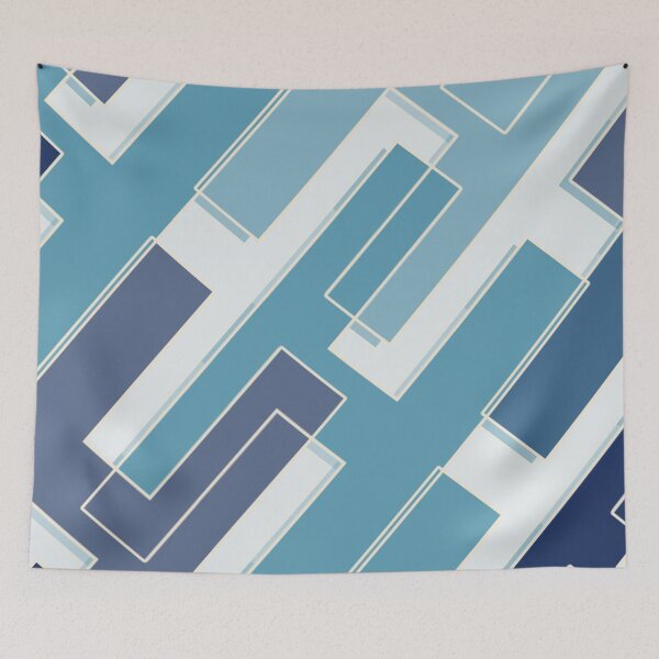 Item preview, Interlocking Lines – Summer Indigo designed and sold by TexSta.