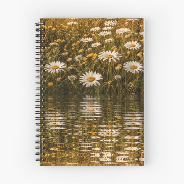 Item preview, wild meadow with daisy and rippled reflections designed and sold by mister-john.