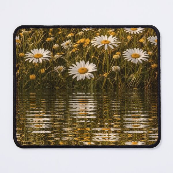 Item preview, wild meadow with daisy and rippled reflections designed and sold by mister-john.