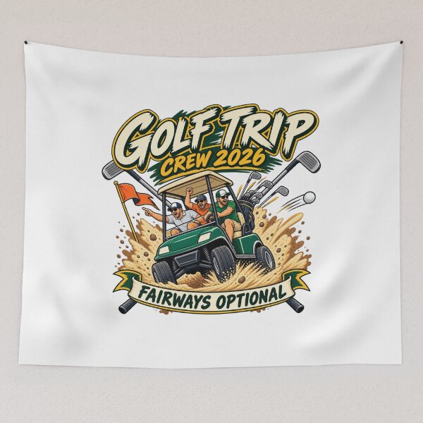 Item preview, Golf Trip Crew 2026 – Fairways Optional Funny Golf Cart Design designed and sold by Concrete Coffee Studio.