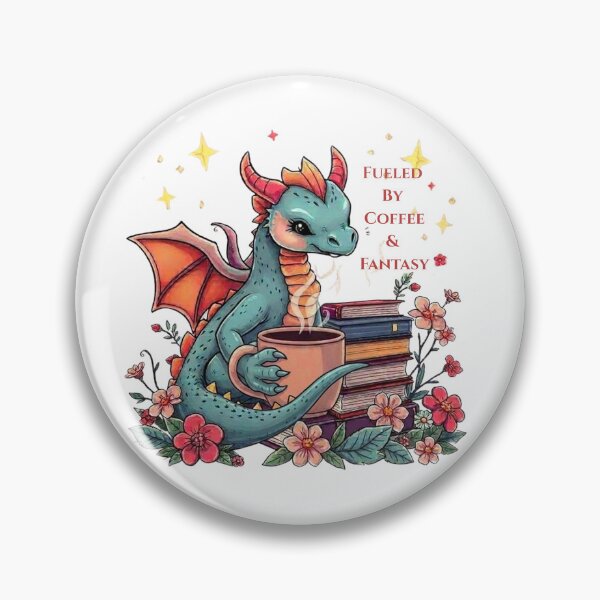 Item preview, Fueled by Coffee & Fantasy Dragon designed and sold by GehanPrints.