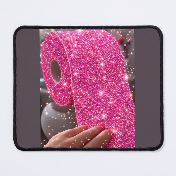 Item preview, PINK  GLITTERY  TOILET PAPER  WITH  SPARKLES designed and sold by Brewgoodness.