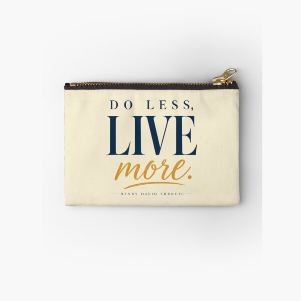 Item preview, Do Less Live More Henry David Thoreau Quote designed and sold by QCena.