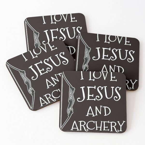 Item preview, Christian Archer I Love Jesus and Archery Faith Bow Design designed and sold by mari-kayden.