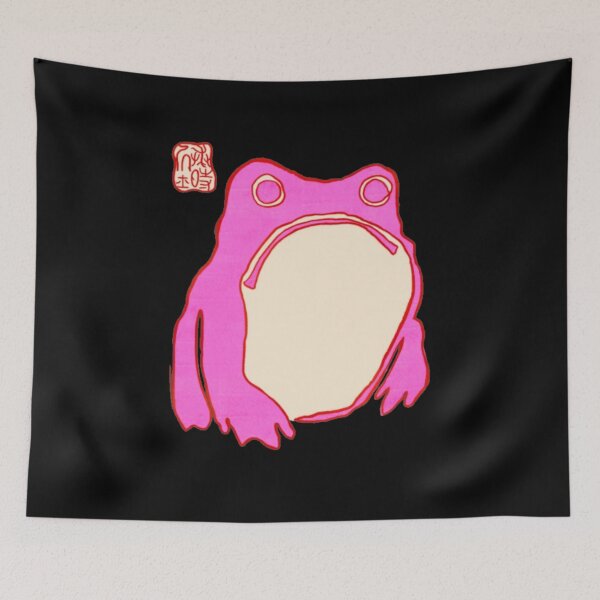 Item preview, Pink Grumpy Frog designed and sold by DheninStudio.