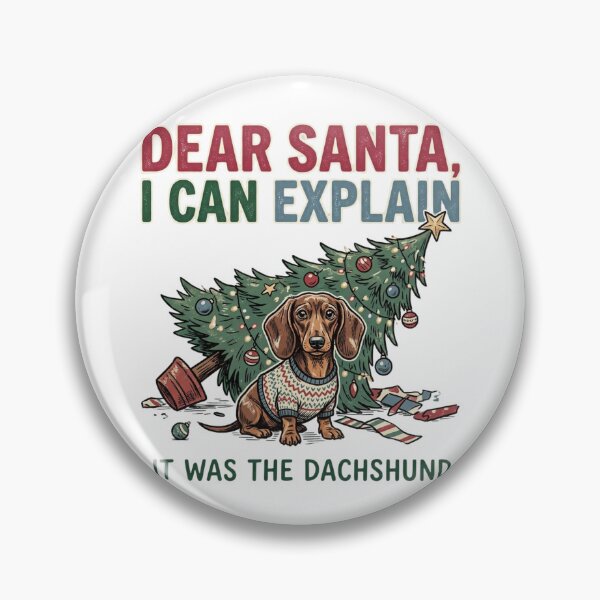 Item preview, Dear Santa I Can Explain It Was The Dachshund Funny Wiener Dog Holiday Gift designed and sold by raedattia.