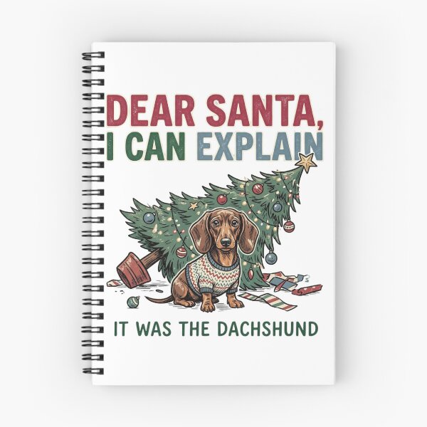 Item preview, Dear Santa I Can Explain It Was The Dachshund Funny Wiener Dog Holiday Gift designed and sold by raedattia.