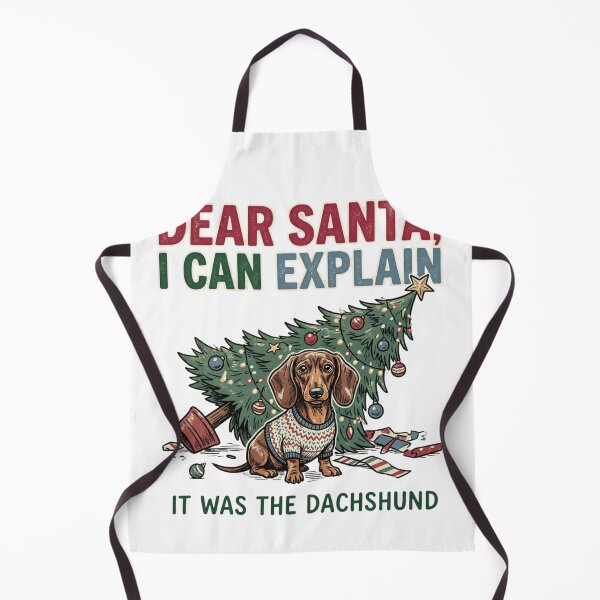 Item preview, Dear Santa I Can Explain It Was The Dachshund Funny Wiener Dog Holiday Gift designed and sold by raedattia.