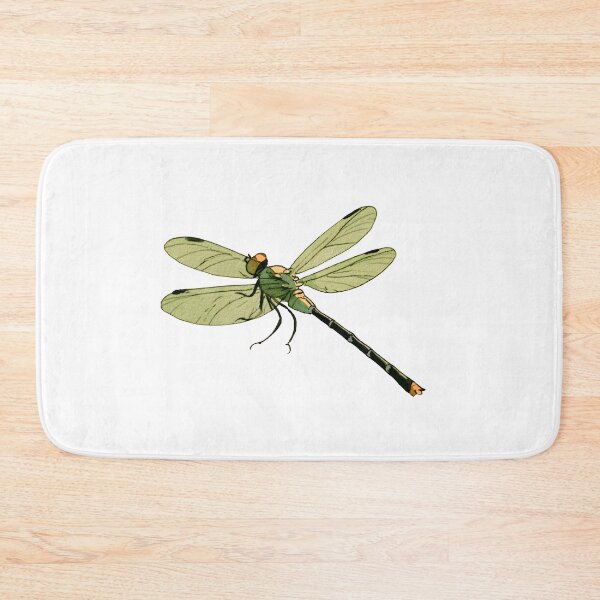 Item preview, Green Dragonfly – Whimsical Watercolor Nature Illustration designed and sold by KAM-KAM-STORE.