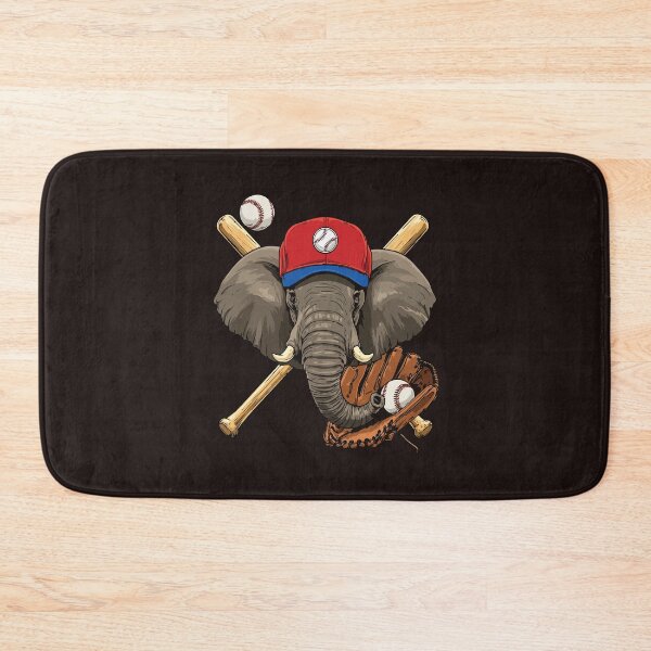 Item preview, Baseball Elephant Design, Funny Sports Animal Vintage Artwork designed and sold by mari-kayden.