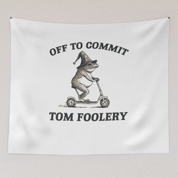 Item preview, Off to Commit Tom Foolery Frog Vintage Weirdcore T Shirt Unhinged Meme Shirt Frog Meme T Shirt silly meme designed and sold by DheninStudio.