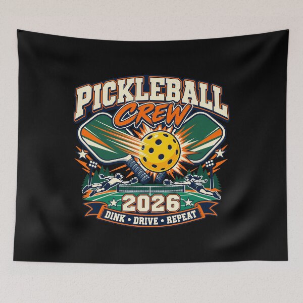 Item preview, Pickleball Crew 2026 – Dink Drive Repeat Vintage Sports Design designed and sold by Concrete Coffee Studio.