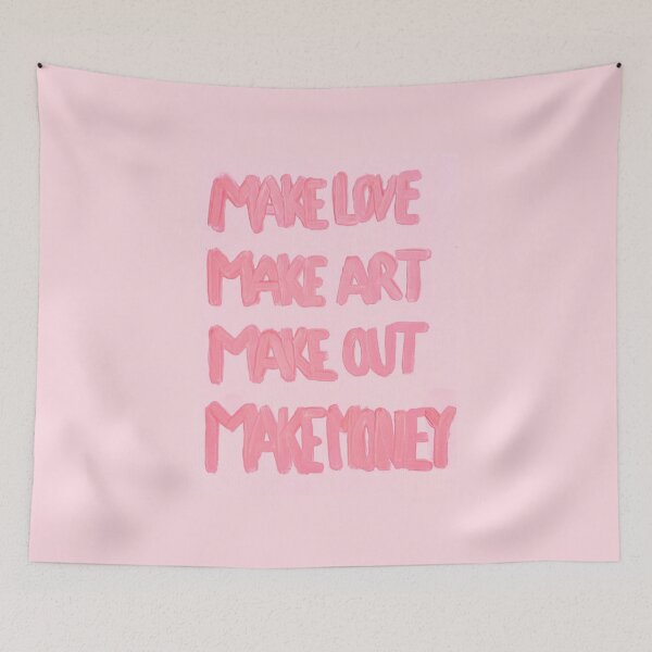 Item preview, Make love, make art, make out, make money designed and sold by We Are Stardust.