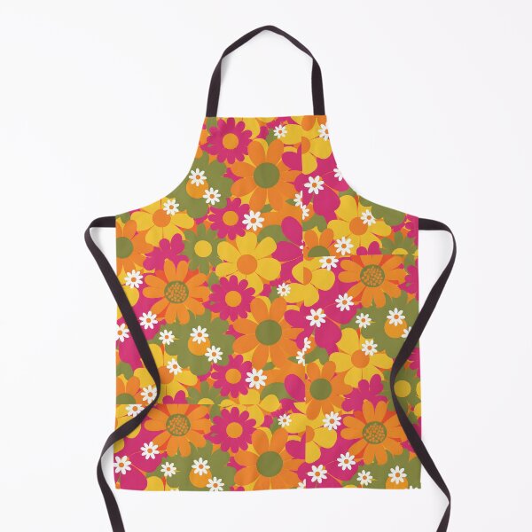 Item preview, 60s Flower Power Daisy - Retro Orange Pink Yellow Groovy Pattern designed and sold by Ela Art Space .