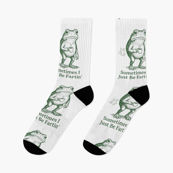 Item preview, Farting Frog Fart Joke Sometimes I Just Be Fartin designed and sold by DheninStudio.