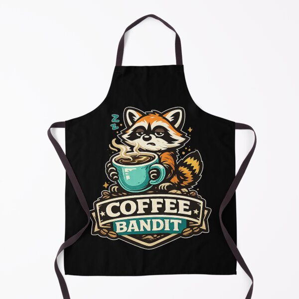 Item preview, Coffee Bandit – Sleepy Raccoon Coffee Lover Cartoon Design designed and sold by ArtisticHeart21.