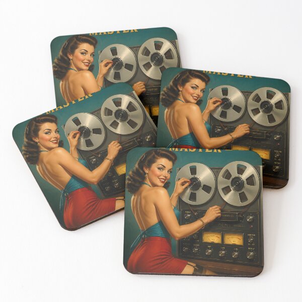 Item preview, Reel To Reel Master Tape Deck Audiophile Pin-Up v2 designed and sold by ThirdShiftLab.