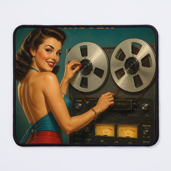 Item preview, Reel To Reel Master Tape Deck Audiophile Pin-Up v2 designed and sold by ThirdShiftLab.