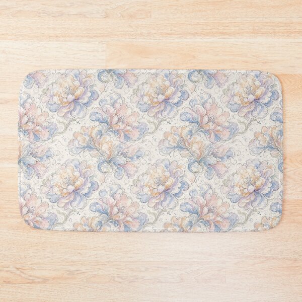 Item preview, Vintage Watercolor Peony Scroll – Pastel Floral Seamless Pattern designed and sold by FawnFeatherCo.