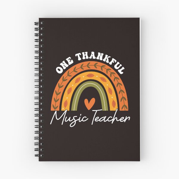 Item preview, One Thankful Music Teacher Fall Rainbow Thanksgiving Teacher Design designed and sold by mari-kayden.