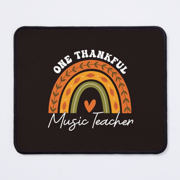 Item preview, One Thankful Music Teacher Fall Rainbow Thanksgiving Teacher Design designed and sold by mari-kayden.