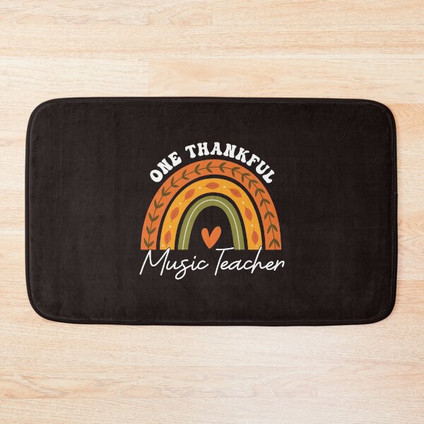 Item preview, One Thankful Music Teacher Fall Rainbow Thanksgiving Teacher Design designed and sold by mari-kayden.