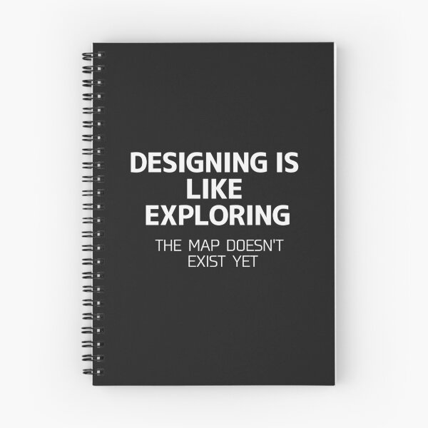 Item preview, Designing Is Like Exploring Typography Shirt – The Map Doesn't Exist Yet designed and sold by Cordilla_Xevoc.