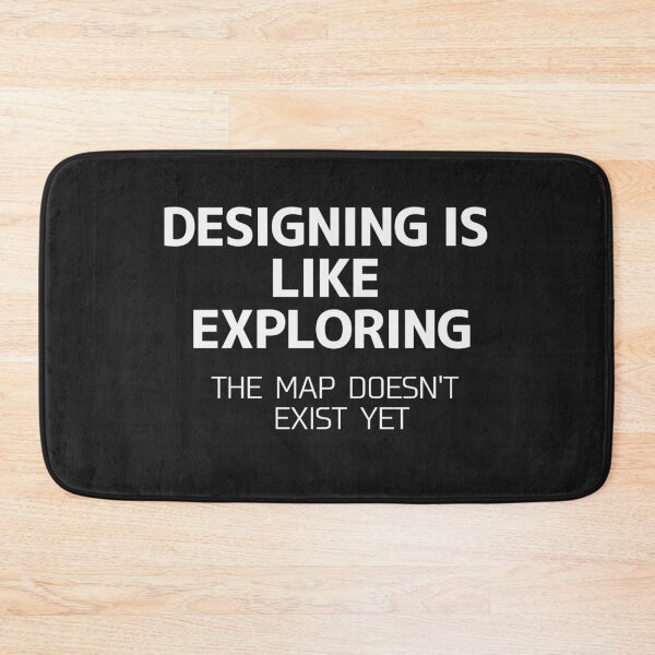 Item preview, Designing Is Like Exploring Typography Shirt – The Map Doesn't Exist Yet designed and sold by Cordilla_Xevoc.