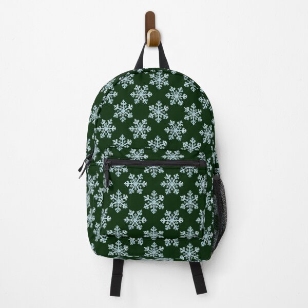 Item preview, Watercolor Christmas Snowflakes On Dark Green designed and sold by QuestingPixel.