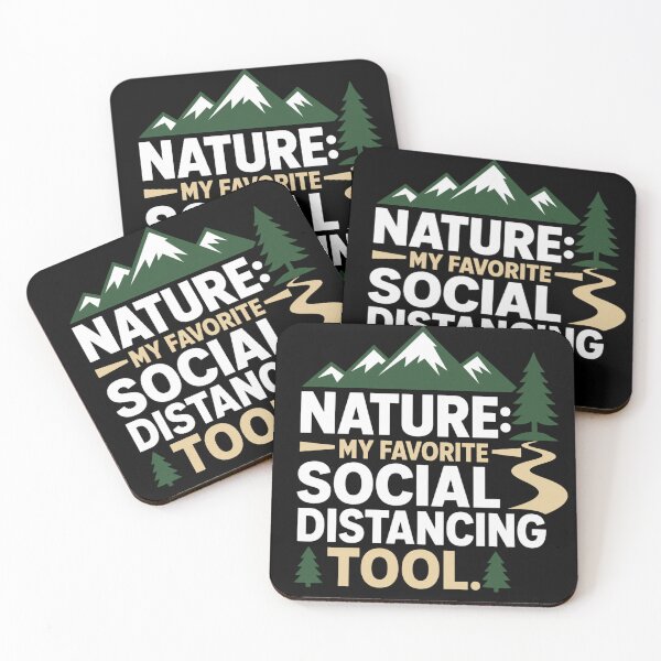 Item preview, Nature: My Favorite Social Distancing Tool – Funny Hiking Shirt designed and sold by EpicInks24.