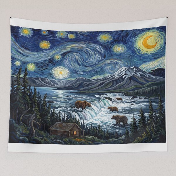Item preview, Katmai Starry Night designed and sold by Bad-Decisions-Designs.