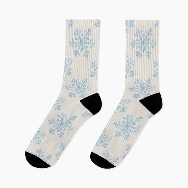 Item preview, Watercolor Christmas Snowflakes On Cream  designed and sold by QuestingPixel.