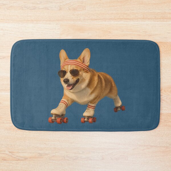 Item preview, Retro Roller Skating Dog – Good Vibes on Wheels designed and sold by ManggaeJM.