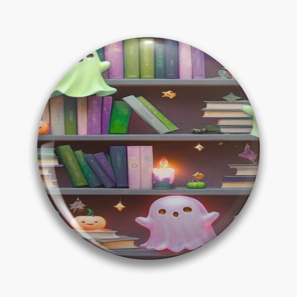 Item preview, Kawaii Ghosts in a Haunted Library designed and sold by BriSher.
