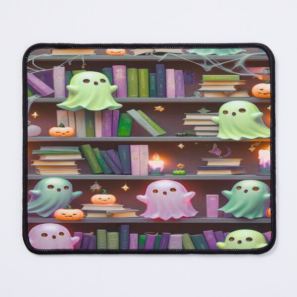 Item preview, Kawaii Ghosts in a Haunted Library designed and sold by BriSher.