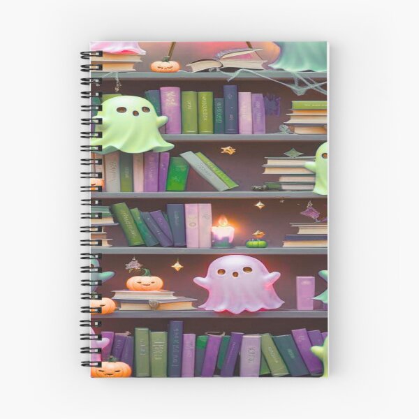 Item preview, Kawaii Ghosts in a Haunted Library designed and sold by BriSher.