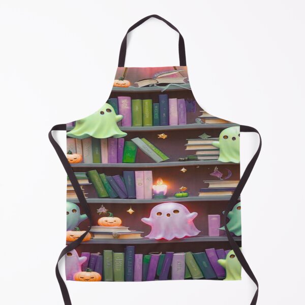 Item preview, Kawaii Ghosts in a Haunted Library designed and sold by BriSher.
