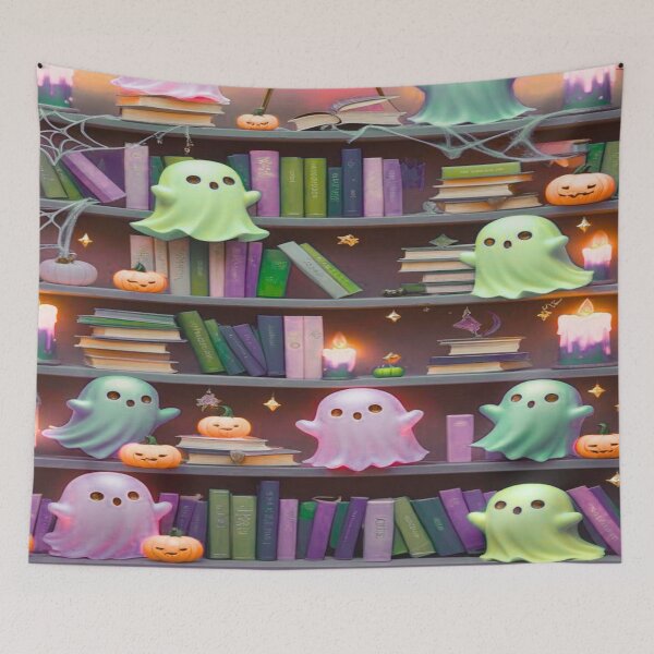 Item preview, Kawaii Ghosts in a Haunted Library designed and sold by BriSher.