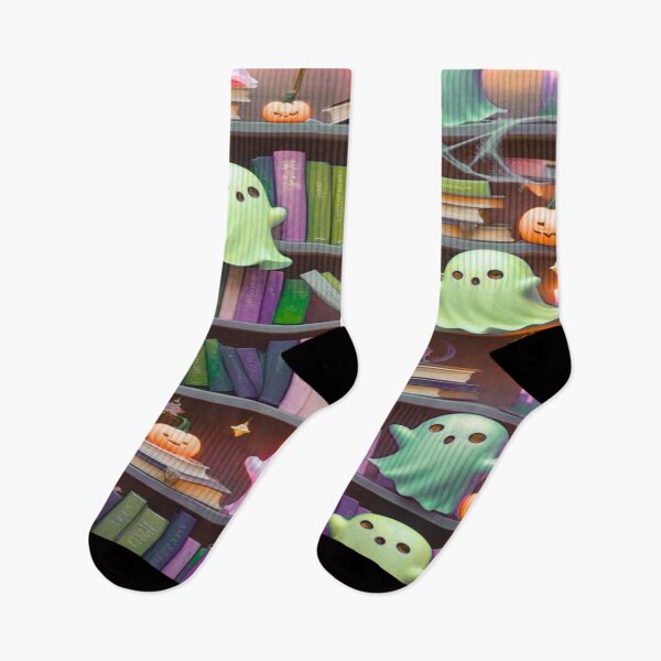 Item preview, Kawaii Ghosts in a Haunted Library designed and sold by BriSher.