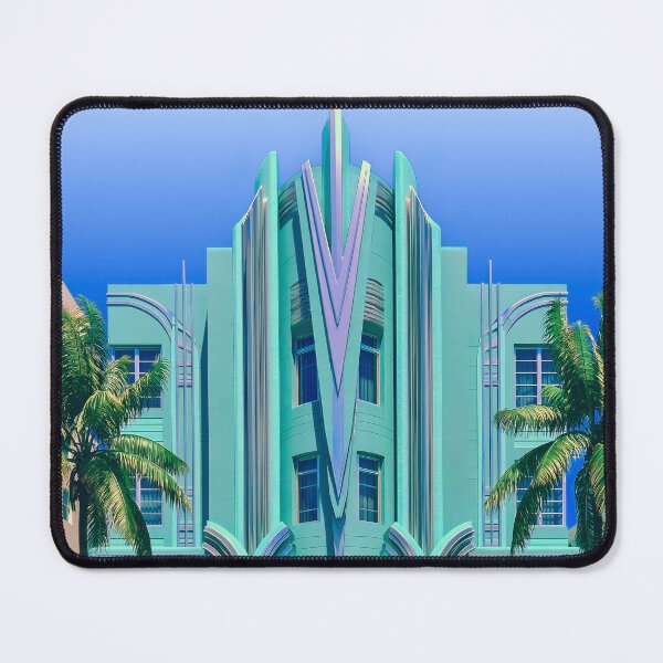 Item preview, Wall Art - Postcard - Tropical Deco Facade designed and sold by ForeverPrintsOK.
