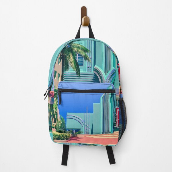 Item preview, Wall Art - Postcard - Tropical Deco Facade designed and sold by ForeverPrintsOK.