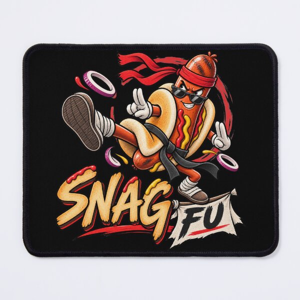 Item preview, Snag Fu Funny Aussie Sausage Martial Arts Design designed and sold by EverclearDesign.