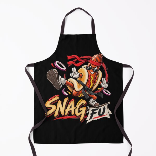 Item preview, Snag Fu Funny Aussie Sausage Martial Arts Design designed and sold by EverclearDesign.