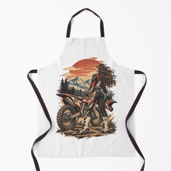 Item preview, retro motocross lady designed and sold by pieropiero.
