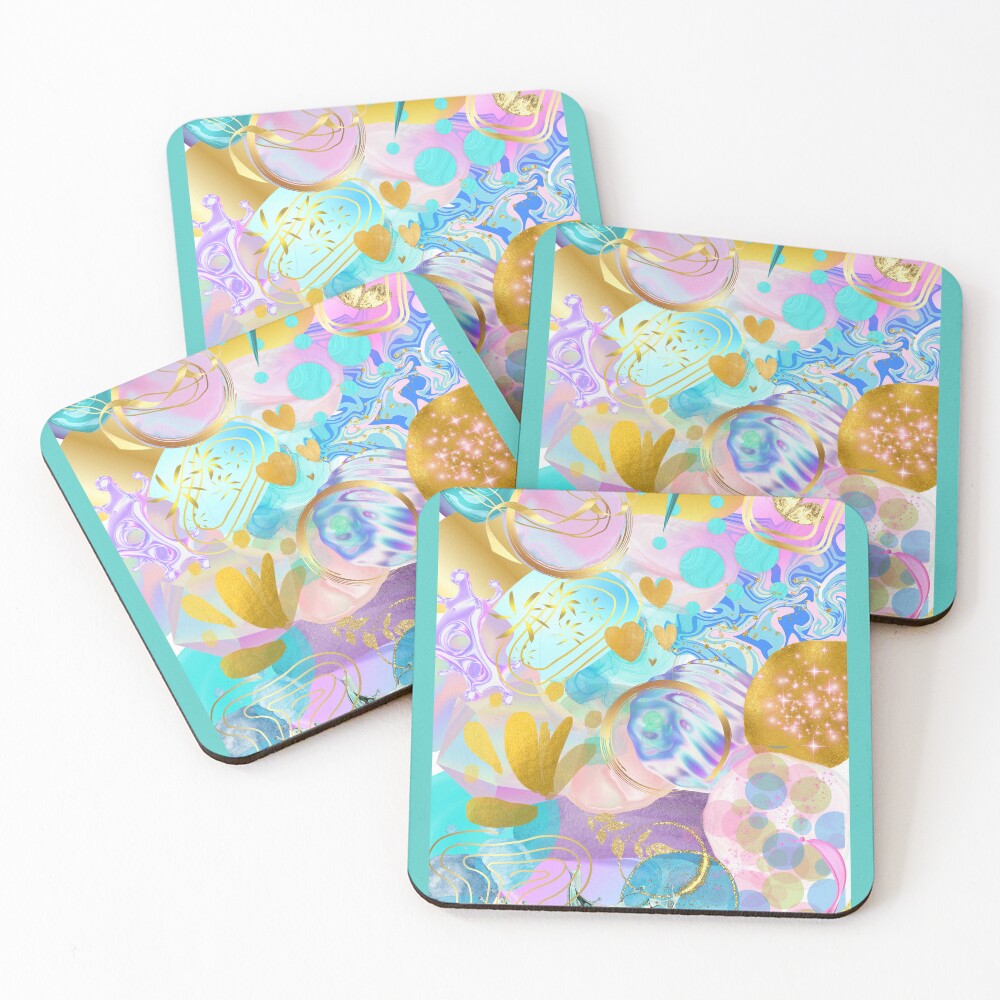 Item preview, Coasters (Set of 4) designed and sold by AussieGoLightly.